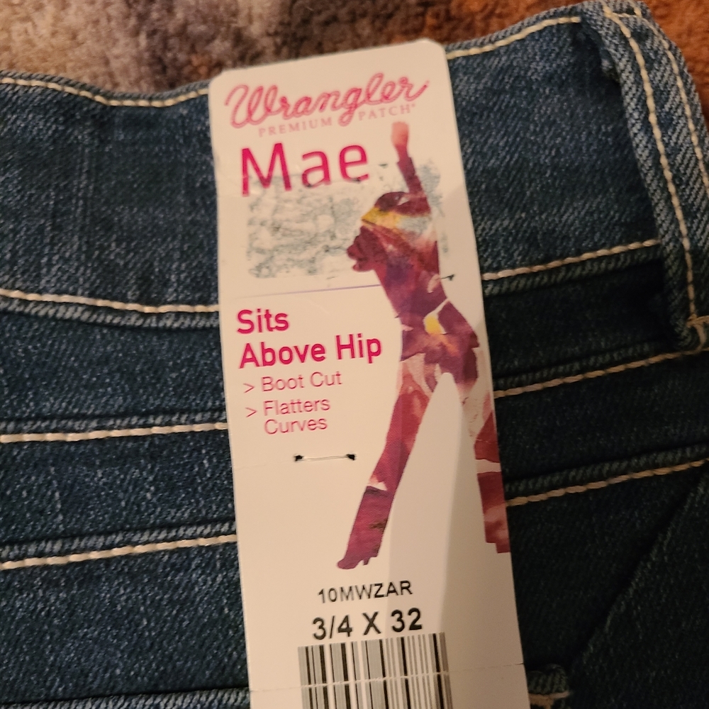 Wrangler Mae Premium Patch 3/4×32 jeans